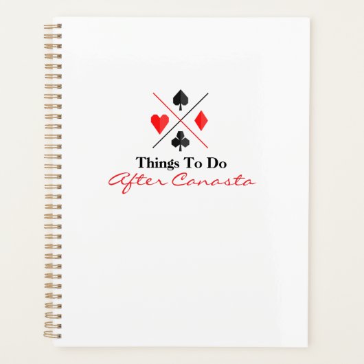 Things To Do After Canasta Planner (Voorkant)