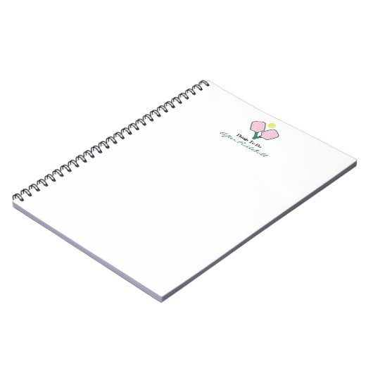 Things To Do After Pickleball Notitieboek (Linkerzijde)