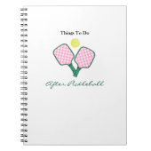 Things To Do After Pickleball Notitieboek (Voorkant)