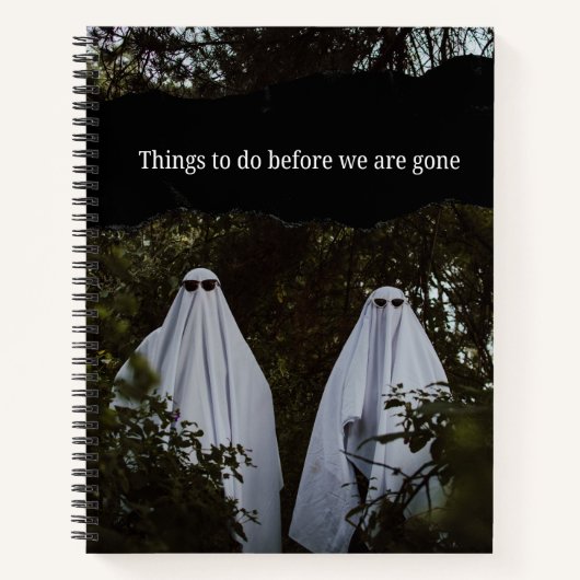 Things to do before we are gone notitieboek (Voorkant)