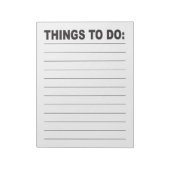 Things to Do List Large Print Low Vision Notitieblok (Linkerzijde)