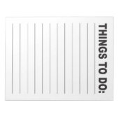 Things to Do List Large Print Low Vision Notitieblok (Voorkant)