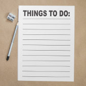 Things to Do List Large Print Low Vision Notitieblok