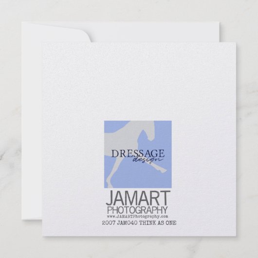 THINK AS ONE 5.25 x 5.25 card Kaart (Achterkant)