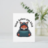 Think before you click - Cyber Security Briefkaart (Staand voorkant)