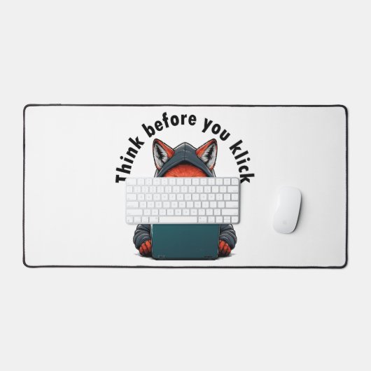 Think before you click - Cyber Security Bureaumat (Keyboard & Muis)