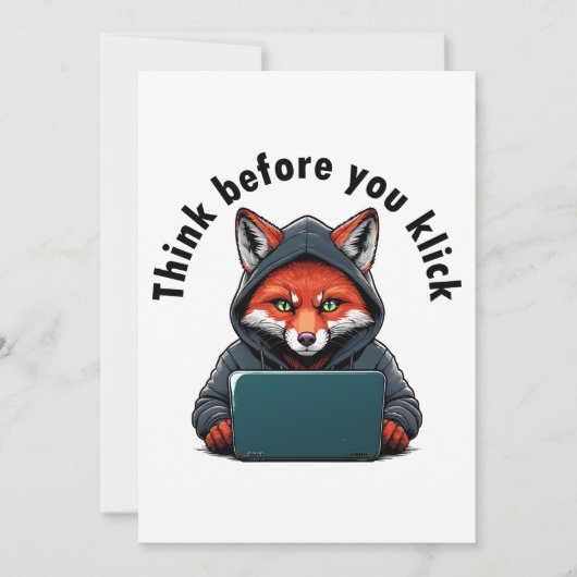 Think before you click - Cyber Security Kaart (Voorkant)