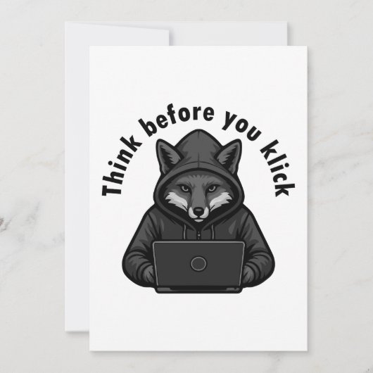 Think before you click - Cyber Security Kaart (Voorkant)