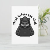 Think before you click - Cyber Security Kaart (Staand voorkant)