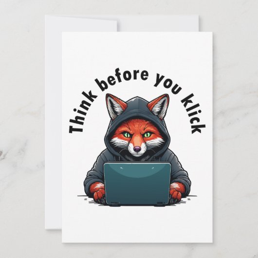 Think before you click - Cyber Security Kaart (Voorkant)