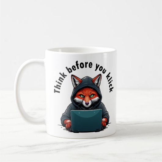 Think before you click - Cyber Security Koffiemok (Links)