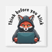 Think before you click - Cyber Security Magneet (Voorkant)