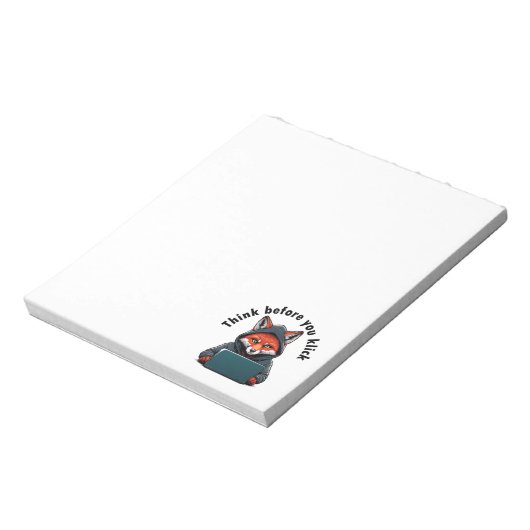 Think before you click - Cyber Security Notitieblok (Linkerzijde)