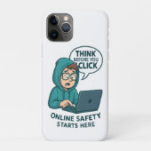 Think Before You Click - Online Safety Awareness Case-Mate iPhone Case (Achterkant)