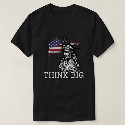 Think Big – Motivational Quote by Donald Trump T-shirt (Design voorkant)