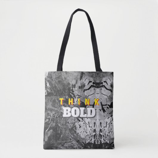 THINK BOLD Abstract Tote Bag (Voorkant)
