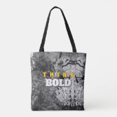 THINK BOLD Abstract Tote Tote Bag (Achterkant)