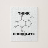 Think Chocolate (Theobromine-molecuulchemie) Legpuzzel (Verticaal)