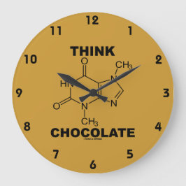 Think Chocolate (Theobromine-molecuulchemie) Ronde Klok