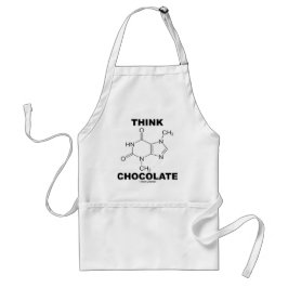 Think Chocolate (Theobromine-molecuulchemie) Standaard Schort