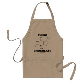 Think Chocolate (Theobromine-molecuulchemie) Standaard Schort