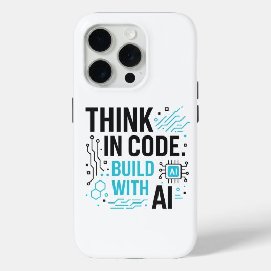 Think Code Build AI-Hoesje | Tech Builder-Hoesje Case-Mate iPhone Case (Achterkant)