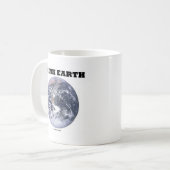 Think Earth (Blauwe Marmeren Aarde) Koffiemok (Voorkant links)