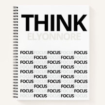 Think Focus - Modern Black And White Typography