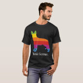 Think German Shepherd Dog Owner Pop Tech Cult Say T-shirt (Voorkant volledig)