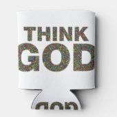 Think God Cadeau's idee van een cadeau Blikjeskoeler (Achterkant)
