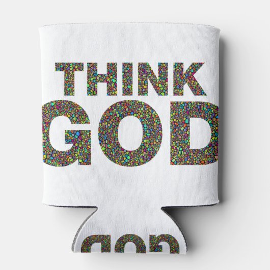 Think God Cadeau's idee van een cadeau Blikjeskoeler (Achterkant)