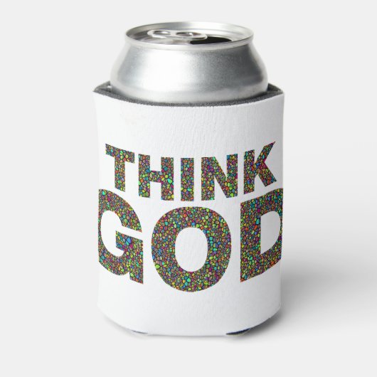 Think God Cadeau's idee van een cadeau Blikjeskoeler (Blikje Achterkant)
