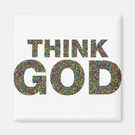 Think God Cadeau's idee van een cadeau Magneet