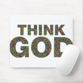 Think God Cadeau's idee van een cadeau Muismat (Met muis)