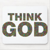 Think God Cadeau's idee van een cadeau Muismat (Voorkant)