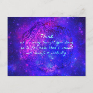THINK- Good Vibes Manifest Card Briefkaart
