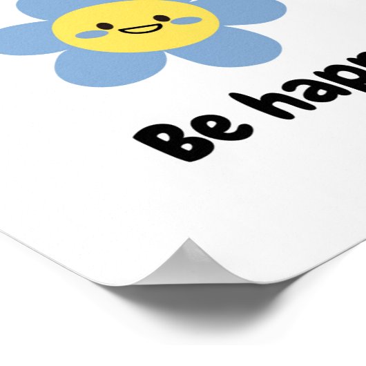 Think Happy Be Happy – Positive Mindset Kinder pri Poster (Hoek)