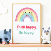 Think Happy Be Happy, Positive Mindset Kinder prin Poster