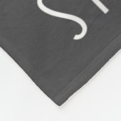 Think Happy Stay Happy Motivation Quote Yellow Smi Fleece Deken (Hoek)