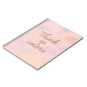 Think in Colors – Pastel Aesthetic Motivational  Notitieboek (Linkerzijde)