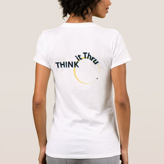 "Think it thru" T-shirt (Achterkant)