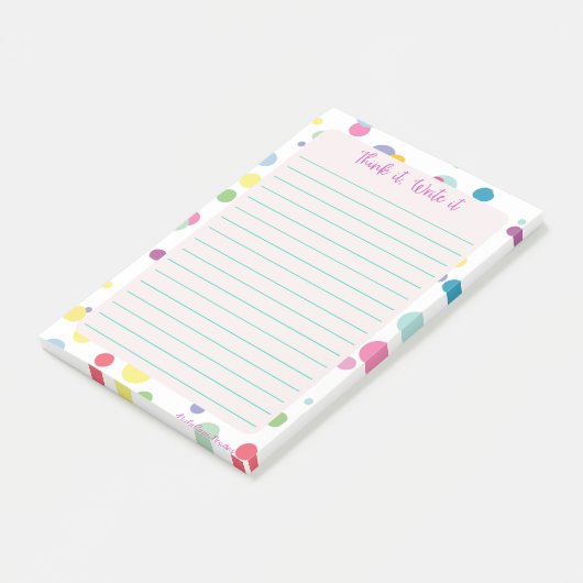 Think it, Write it Notepad Post-it® Notes (Schuin)