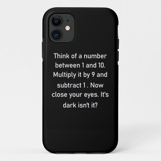 Think of a number between 1 and 10..| sarcastic gi Case-Mate iPhone case (Achterkant)