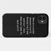 Think of a number between 1 and 10..| sarcastic gi Case-Mate iPhone case (Achterkant (horizontaal))