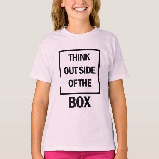 Think Outside Of The Box  T-shirt (Voorkant)