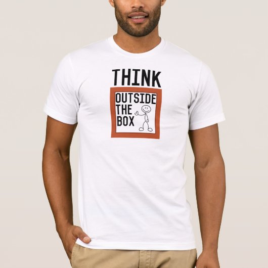 Think Outside The Box Inspirational T-shirt (Voorkant)