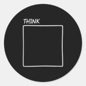 Think Outside The Box New Perspective  Ronde Sticker (Voorkant)
