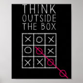 Think Outside The Box _ Tic Tac Toe _ Funny Sy Ner Poster (Voorkant)