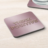Think Positive Affirmation Onderzetter Set (Linkerzijde)