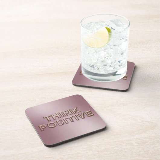 Think Positive Affirmation Onderzetter Set (Rechterzijde)